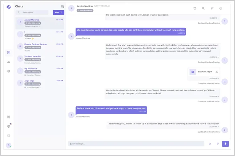 Gestión de líneas multicanal